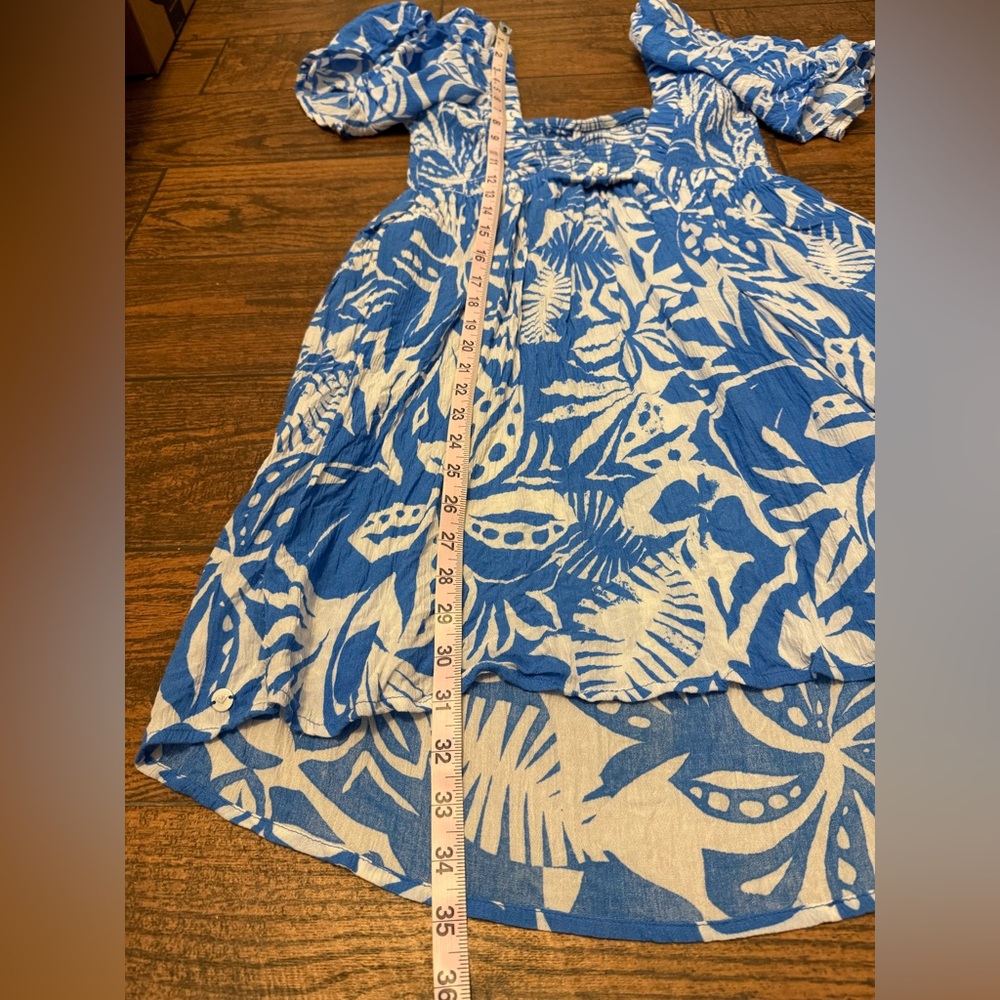 Roxy Hawaiian Tropical Print Swim Coverup Dress - Size Medium - Picture 7 of 11